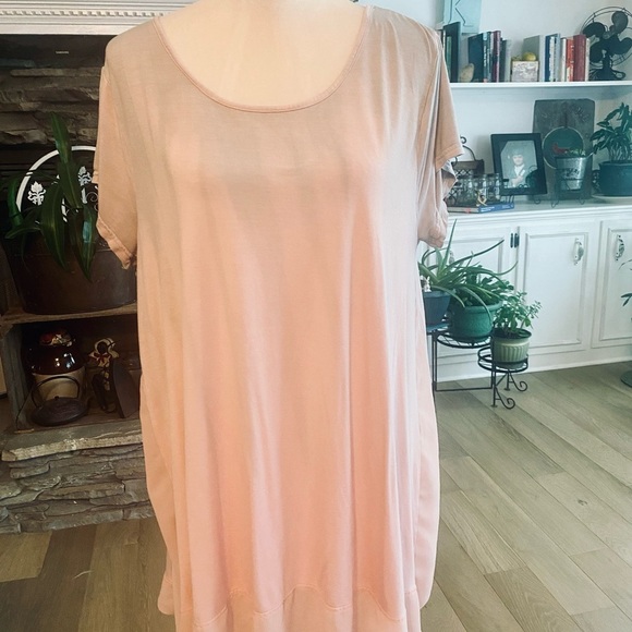 Kori 🍑 Peach & Gray Ombré Tunic Dress - Picture 1 of 5